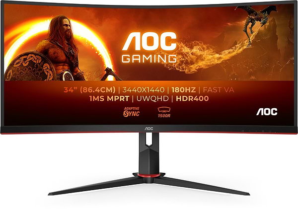 Фото - Монитор игровой AOC CU34G2XP/BK