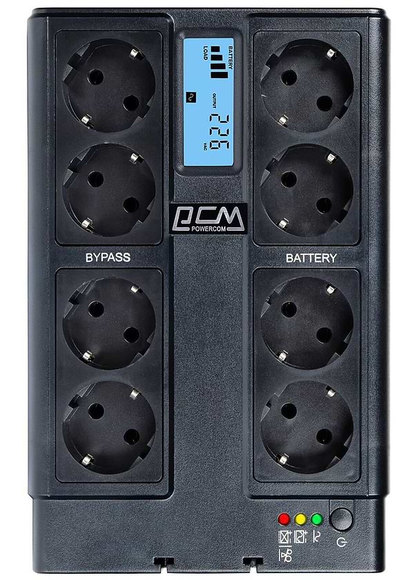 Фото - Источник бесперебойного питания Powercom CUB-850N Schuko