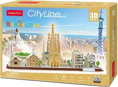 Фото - 3D пазли Cubic Fun City Line "Барселона" (MC256h)