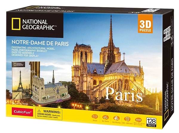 Фото - 3D пазли Cubic Fun National Geographic "Нотр-Дам-де-Парі" (DS0986h)