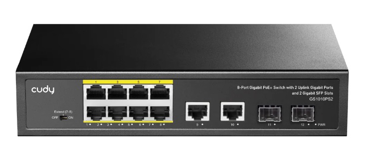 Коммутатор локальной сети (Switch) Cudy GS1010PS2