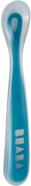 Дитяча ложечка Beaba силіконова ергономічна Blue (913381)