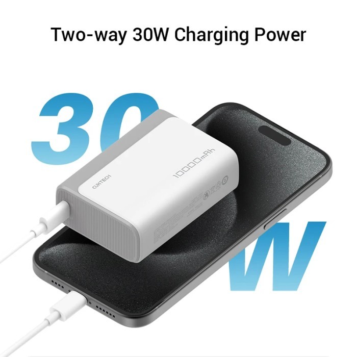 Фото - Батарея мобільна CUKTECH PB100 10000 mAh 30W 1C1A Grey