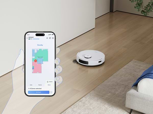 Фото - Робот-пилосос миючий Ecovacs N20 PRO DKX55 WHITE