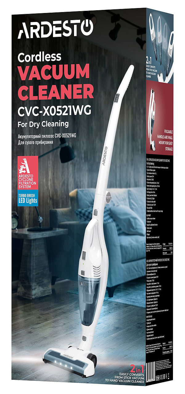 Фото - Пылесос ручной для дома Ardesto CVC-X0521WG