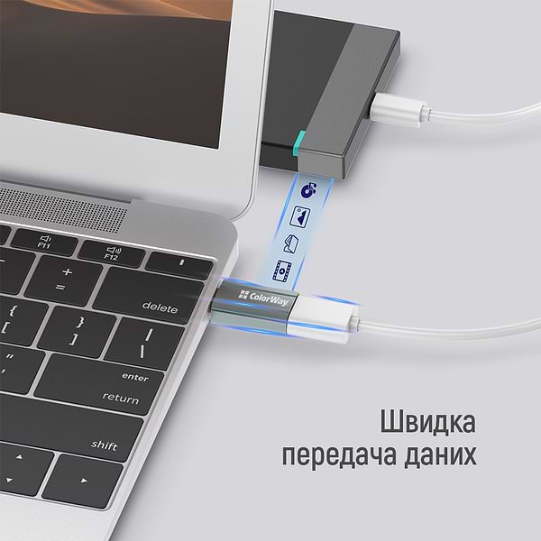 Фото - Перехідник Colorway USB-A to Type-C (CW-AD-AC)
