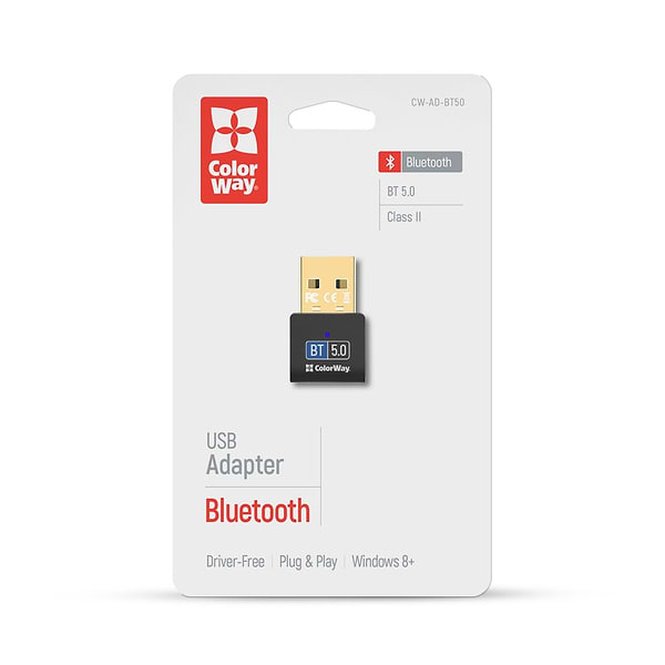 Фото - Адаптер сети Bluetooth USB Colorway Bluetooth BT 5.0 (CW-AD-BT50)