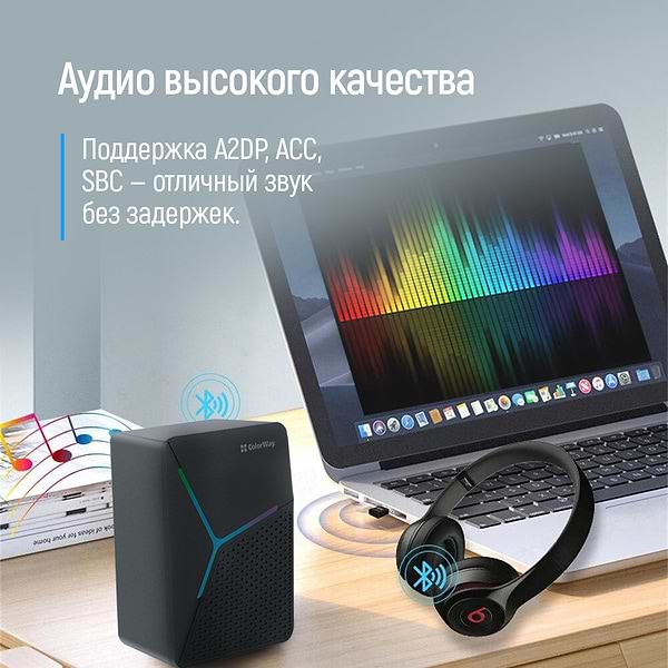 Фото - Адаптер сети Bluetooth USB Colorway Bluetooth BT 5.0 (CW-AD-BT50)
