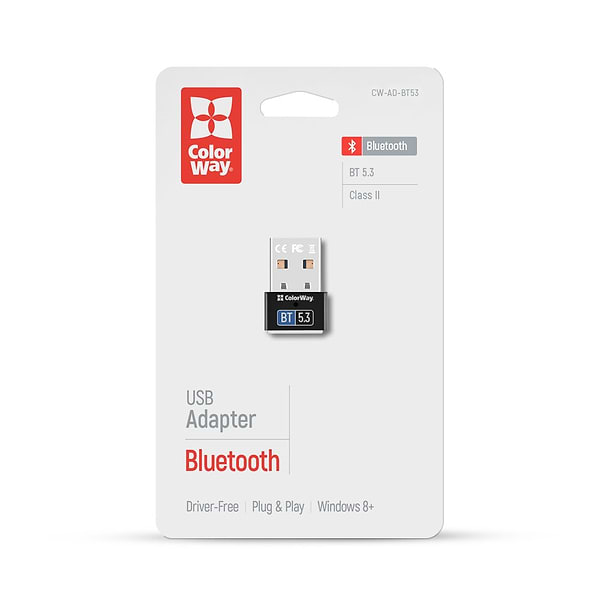 Фото - Адаптер сети Bluetooth USB Colorway Bluetooth BT 5.3 (CW-AD-BT53)
