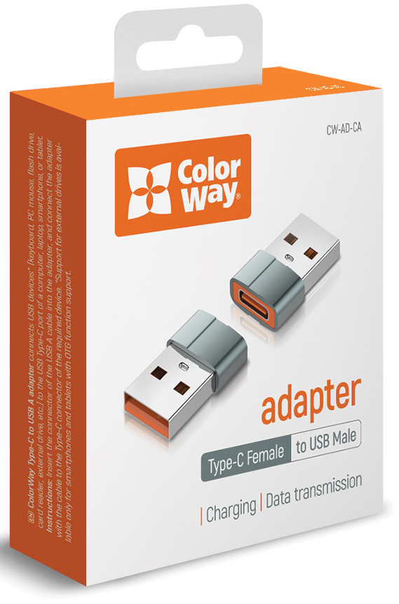 Фото - Перехідник Colorway Type-C to USB-A (CW-AD-CA)