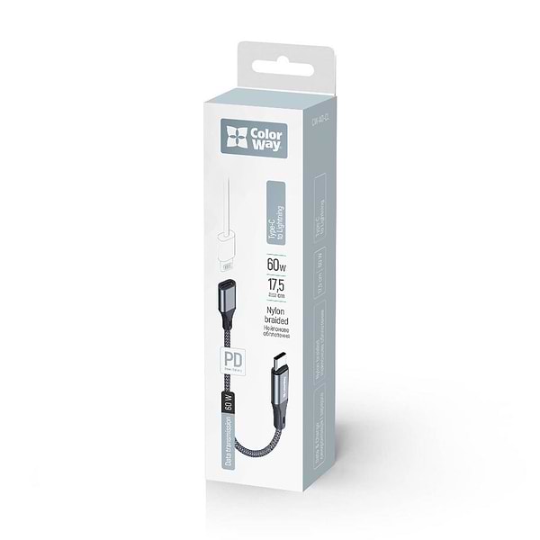 Фото - Перехідник Colorway USB-C To Lightning 17.5 см (CW-AD-CL)
