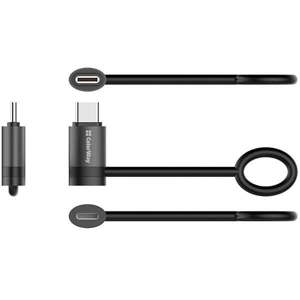 Фото - Переходник Colorway USB-C To Lightning Black (CW-AD-CL2)
