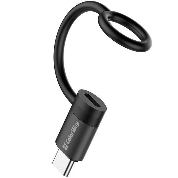 Фото - Переходник Colorway USB-C To Lightning Black (CW-AD-CL2)