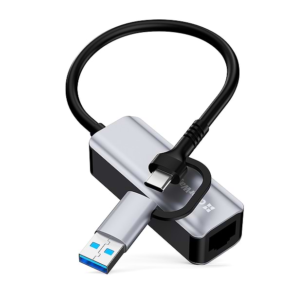 Фото - Перехідник USB Type-C - RJ-45 Colorway USB-A/USB-С 3.0 - RJ45 Gigabit Ethernet (CW-AD-CRG)