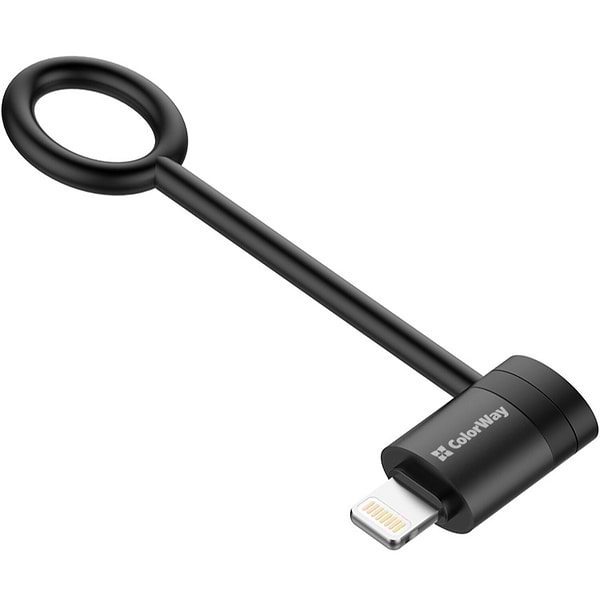 Фото - Переходник Colorway Lightning To USB-C Black (CW-AD-LC)