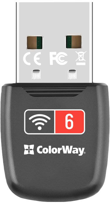 Фото - USB-адаптер мережі WiFi Colorway Wi-Fi 6 (CW-AD-W1)