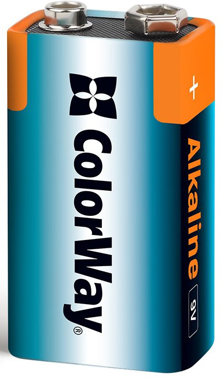 Батарейка тип 9V/6LR61 Colorway Alkaline Power 9V/6LR61 (CW-BA6LR61-1BL) - Фото 1