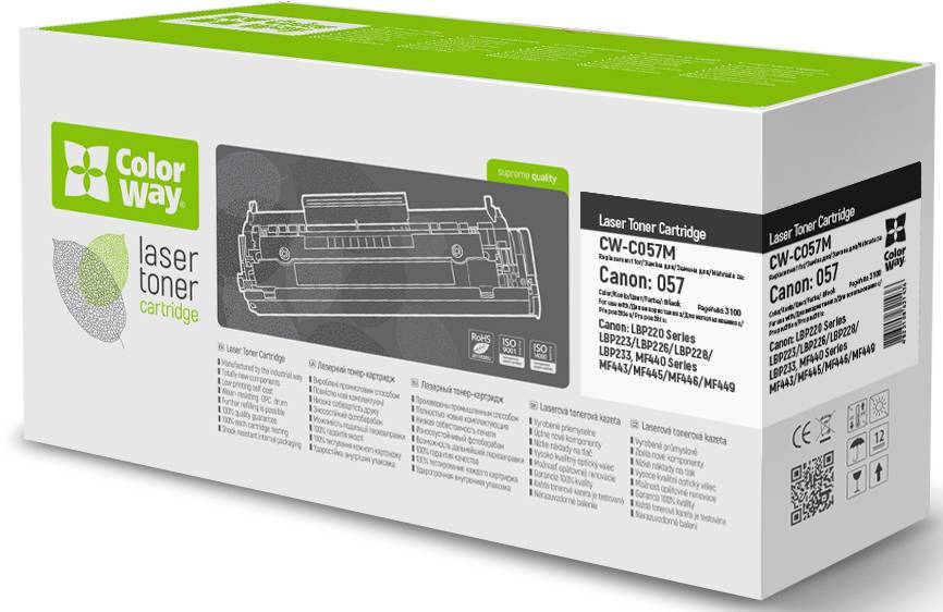 Фото - Картридж для лазерних принтерів/БФП Colorway Canon (057) LBP223/226/228/MF443/445/446/MF449 (CW-C057M)