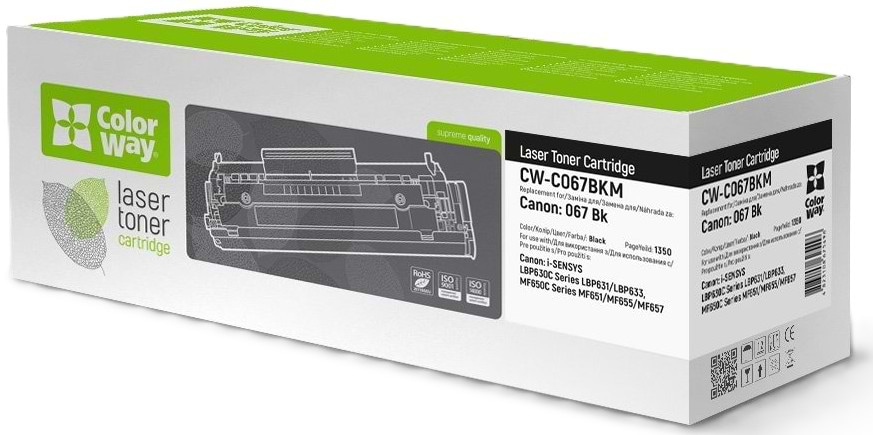 Картридж-тонер Colorway for Canon (067BK) MF651Cw/MF655Cdw/MF657Cdw Black