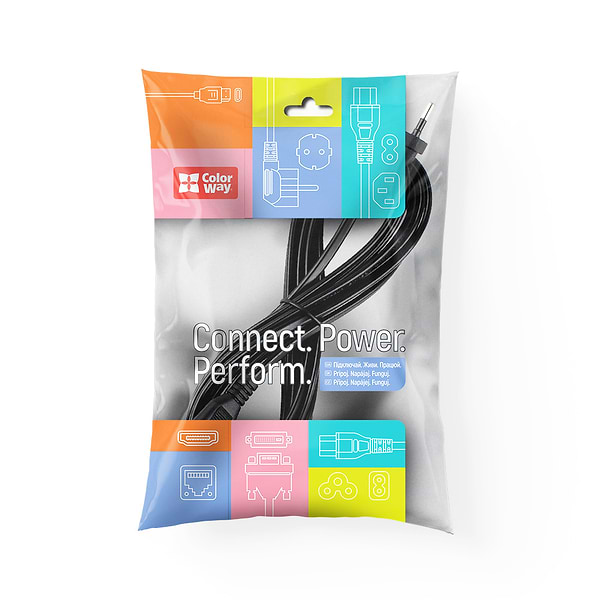 Фото - Кабель питания Colorway C7 3m (CW-CBP086-BK)