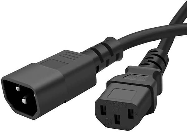 Фото - Кабель питания Colorway C13 to C14 1.8m (CW-CBP087-BK)