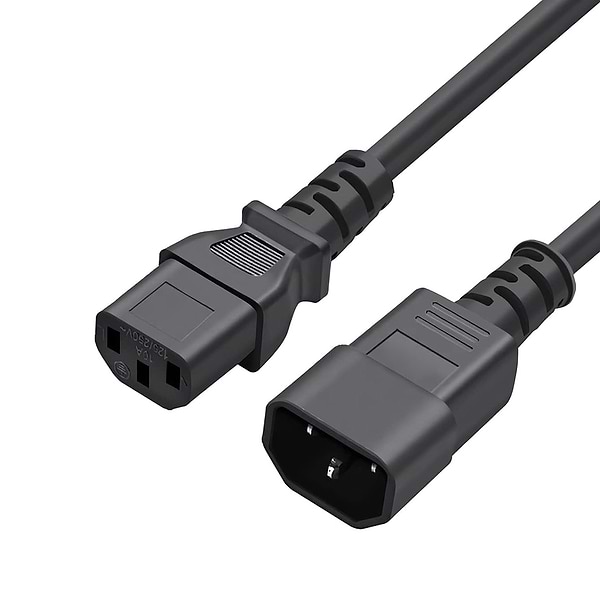 Фото - Кабель питания Colorway C13 to C14 1.8m (CW-CBP087-BK)