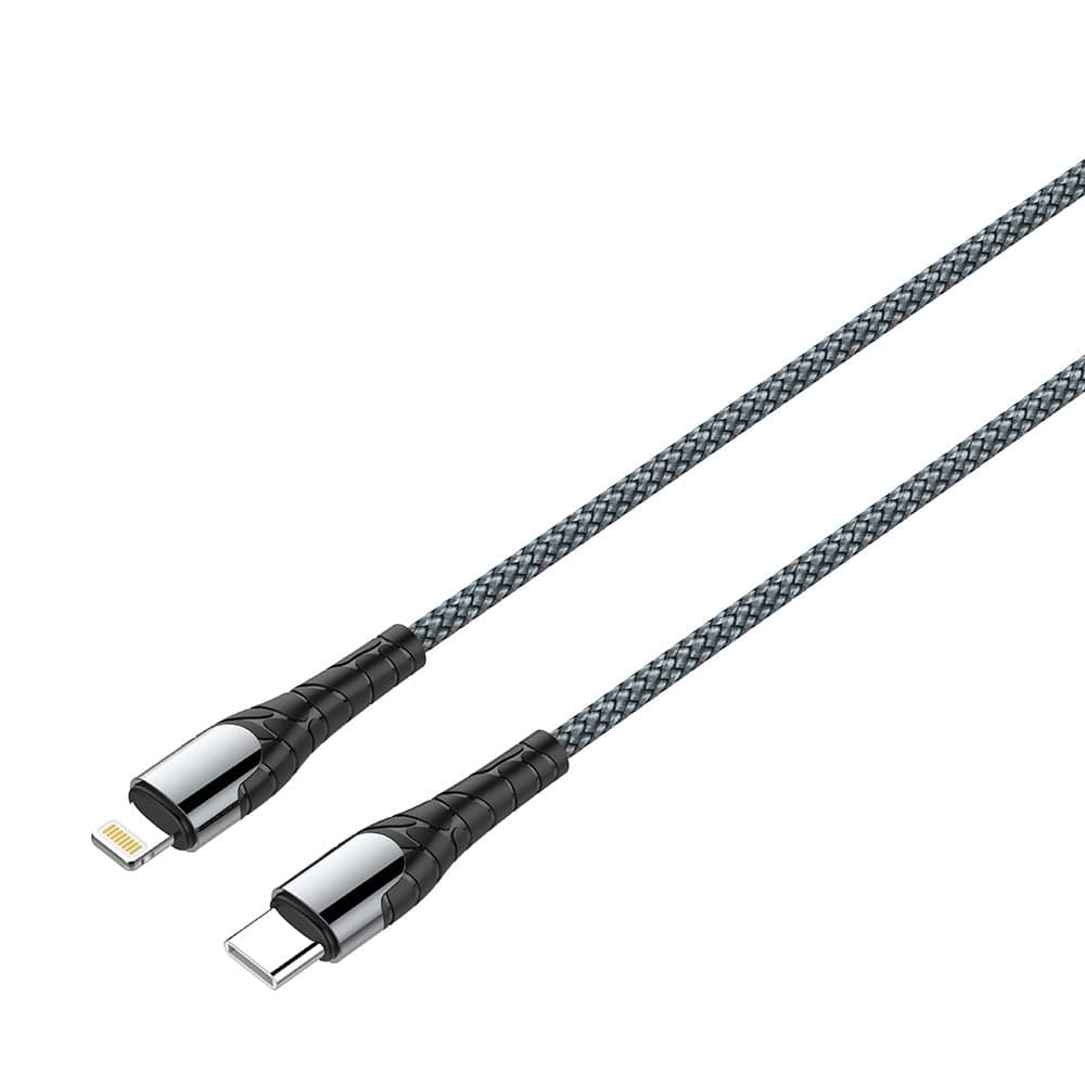 Кабель синхронізації даних Colorway USB Type-C to Lightning 1.0m (CW-CBPDCL033-GR) - Фото 1