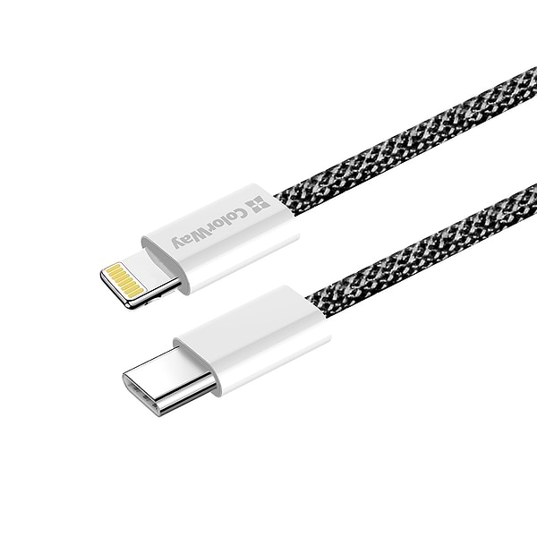 Фото - Кабель синхронізації даних Colorway Type-C - Apple Lightning 2м Black (CW-CBPDCL068-BK)