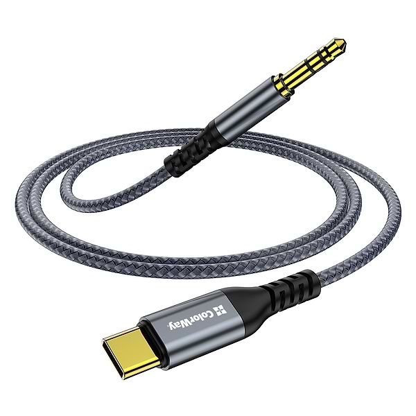 Фото - Переходник Colorway USB-C to 3.5 mm mini-Jack 1.2m (CW-CBPDJ071-G)
