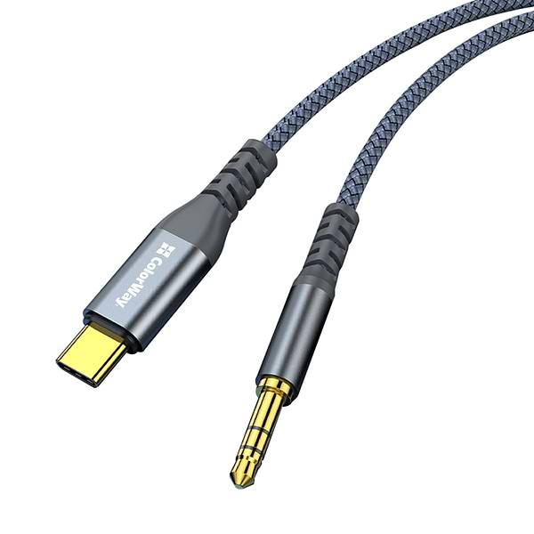 Фото - Переходник Colorway USB-C to 3.5 mm mini-Jack 1.2m (CW-CBPDJ071-G)