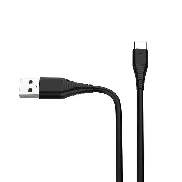 Фото - Кабель синхронизации данных Colorway USB-USB Type-C (PVC) 2.4А 1m Black (CW-CBUC026-BK)