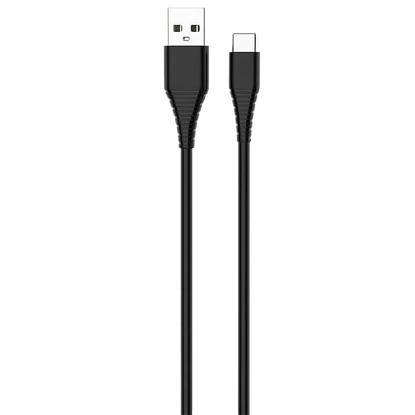 Фото - Кабель синхронизации данных Colorway USB-USB Type-C (PVC) 2.4А 1m Black (CW-CBUC026-BK)