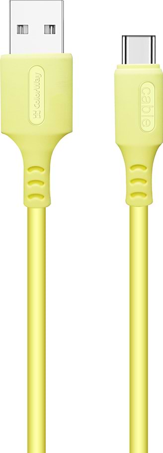 Фото - Кабель синхронизации данных Colorway USB - Type-C 2.4А 1 m (CW-CBUC043-Y)