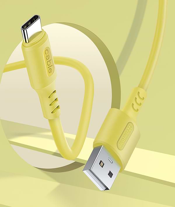 Фото - Кабель синхронизации данных Colorway USB - Type-C 2.4А 1 m (CW-CBUC043-Y)