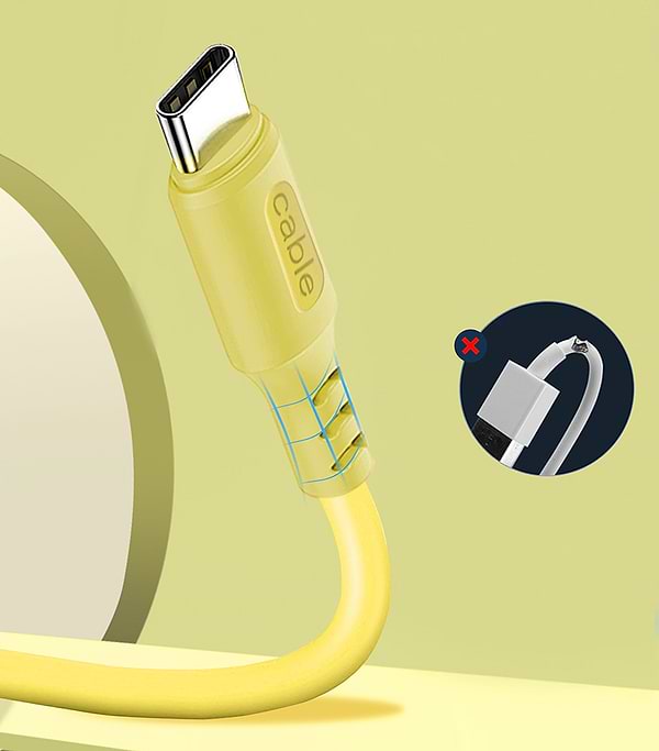 Фото - Кабель синхронизации данных Colorway USB - Type-C 2.4А 1 m (CW-CBUC043-Y)