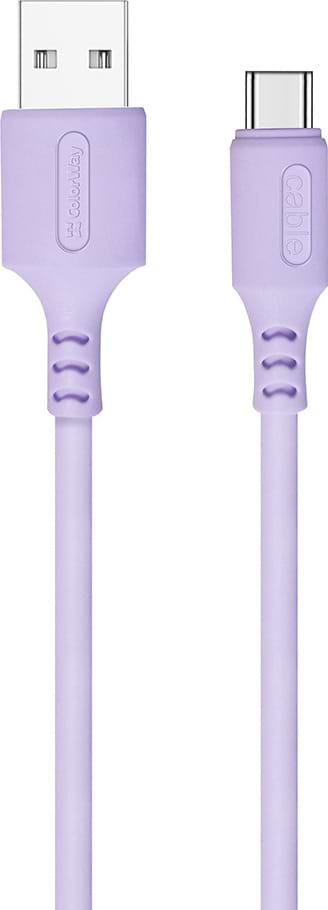 Кабель синхронізації даних Colorway USB - Type-C 2.4А 1 m (CW-CBUC044-PU) - Фото 1