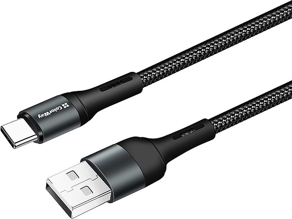 Фото - Кабель синхронизации данных Colorway USB - Type-C 2.4А 1 m (CW-CBUC045-BK)