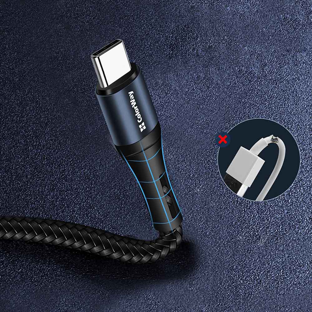 Фото - Кабель синхронизации данных Colorway USB - Type-C 2.4А 1 m (CW-CBUC045-BK)