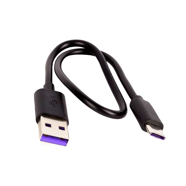 Фото - Кабель синхронизации данных Colorway USB - Type-C (PVC) 3А 30 см Black (CW-CBUC059-BK)