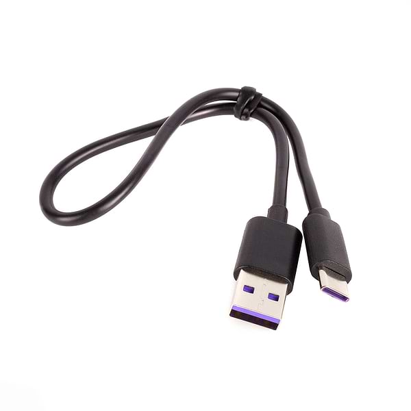 Фото - Кабель синхронизации данных Colorway USB - Type-C (PVC) 3А 30 см Black (CW-CBUC059-BK)