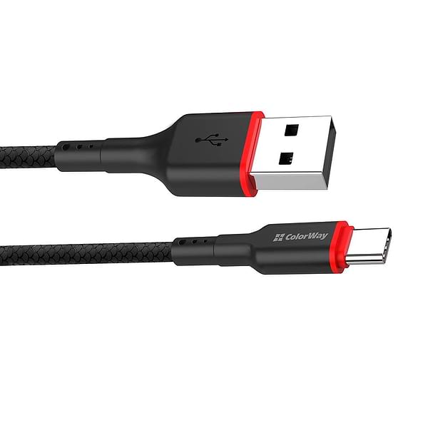 Фото - Кабель синхронизации данных Colorway USB - Type-C 4А 1m (CW-CBUC064-BK)