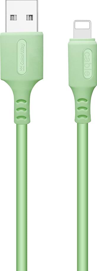 Фото - Кабель синхронизации данных Colorway USB - Apple Lightning 2.4А 1 m (CW-CBUL042-GR)
