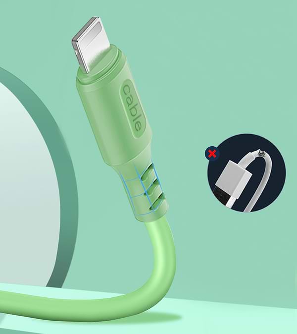 Фото - Кабель синхронизации данных Colorway USB - Apple Lightning 2.4А 1 m (CW-CBUL042-GR)