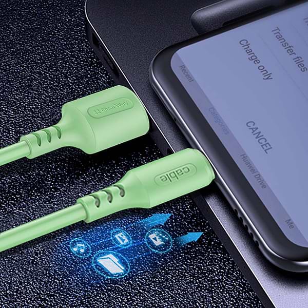 Фото - Кабель синхронизации данных Colorway USB - Apple Lightning 2.4А 1 m (CW-CBUL042-GR)