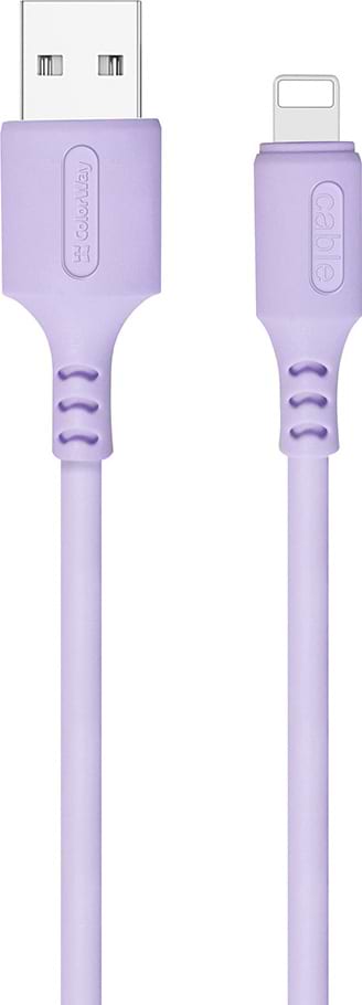 Кабель синхронізації даних Colorway USB - Apple Lightning 2.4А 1 m (CW-CBUL044-PU) - Фото 1