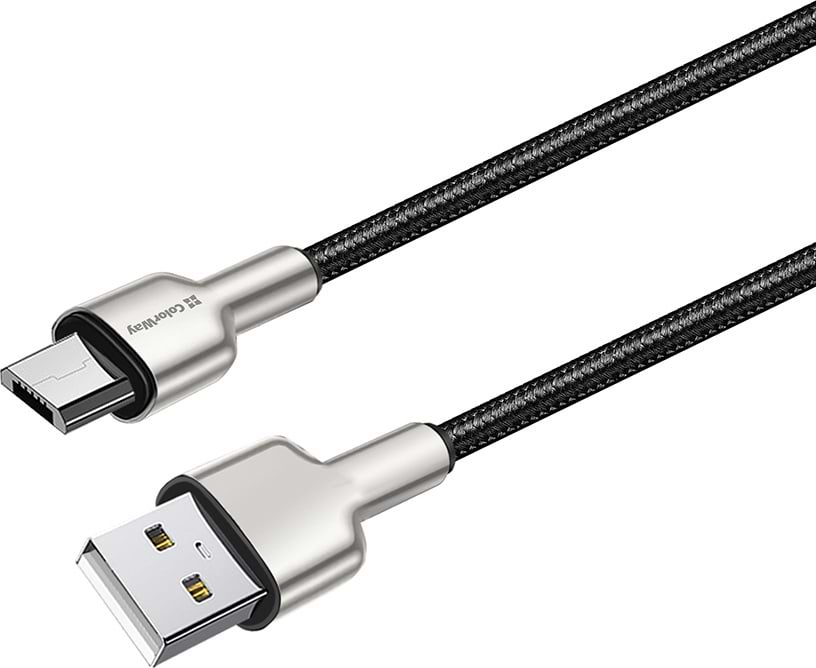 Кабель Colorway USB - MicroUSB 2.4А 1 m (CW-CBUM046-BK)