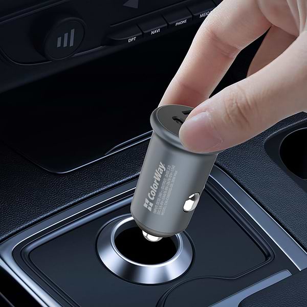 Фото - Автомобильное зарядное устройство Colorway 2xUSB Quick Charge 3.0 36W Gray (CW-CHA036Q-GR)