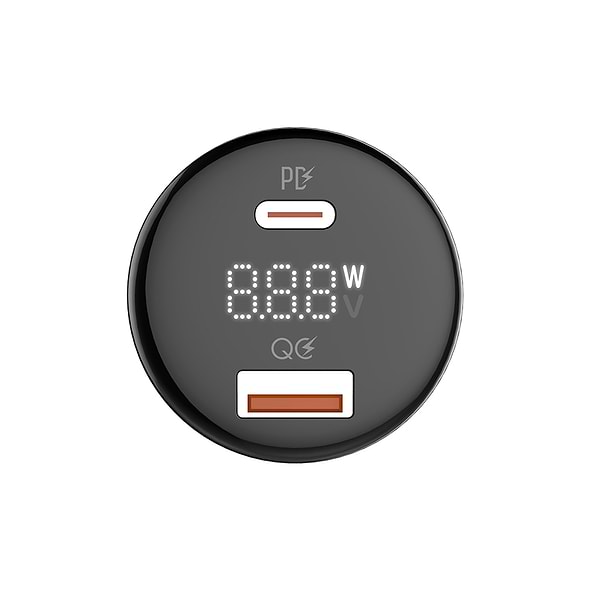 Фото - Автомобильное зарядное устройство Colorway Power Delivery PPS USB (USB-A + USB-C) (100W) Black (CW-CHA044PD-BK)