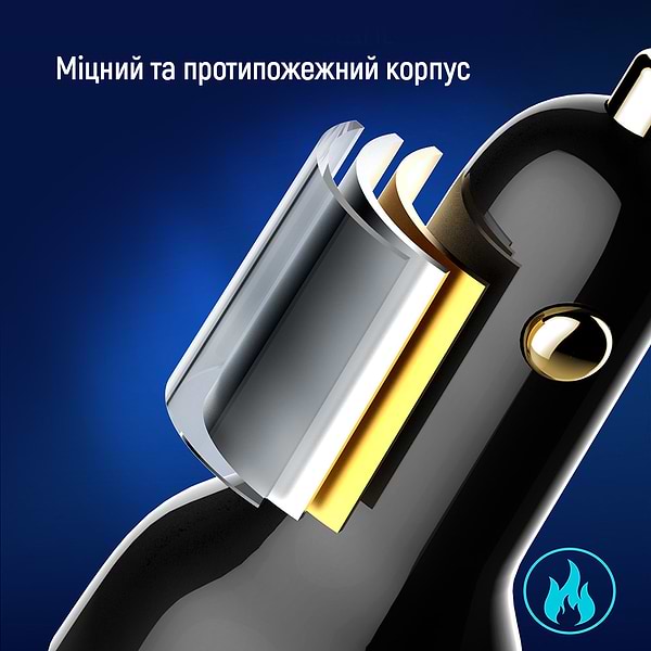 Фото - Автомобильное зарядное устройство Colorway Power Delivery PPS USB (USB-A + USB-C) (100W) Black (CW-CHA044PD-BK)