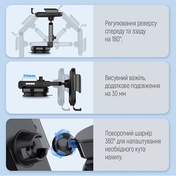 Фото - Уцінка - Автотримач з бездротовою зарядкою Colorway Dashboard Car Wireless Charger 15W Black (CW-CHAW037Q-BK)